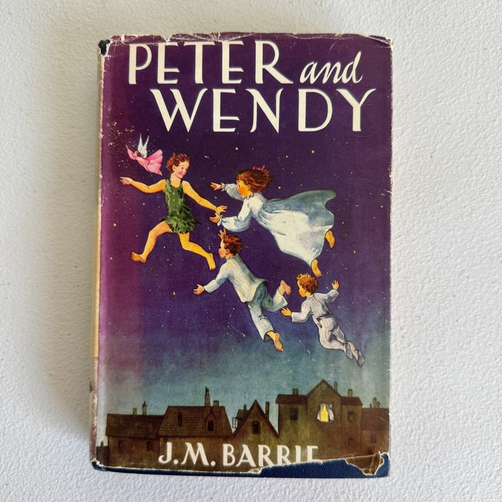 Antiquarian Peter and Wendy by J.M. Barrie 1911 HC Grosset & Dunlap Book
